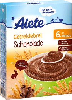 Alete GetreideBrei Schokolade 500 g ab 0,00 €  Preisvergleich 