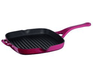 Tefal Jamie Oliver At Home Series Gusseisen Grillpfanne 24 x 24 cm rot