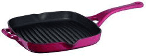 Tefal Jamie Oliver At Home Series Gusseisen Grillpfanne 24 x 24 cm rot
