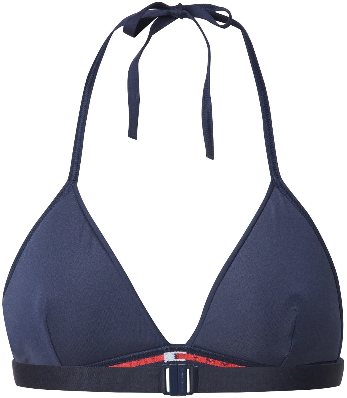 Tommy Hilfiger Fixed Triangle Logo Bikini Top Pitch Blue Uw Uw Cun