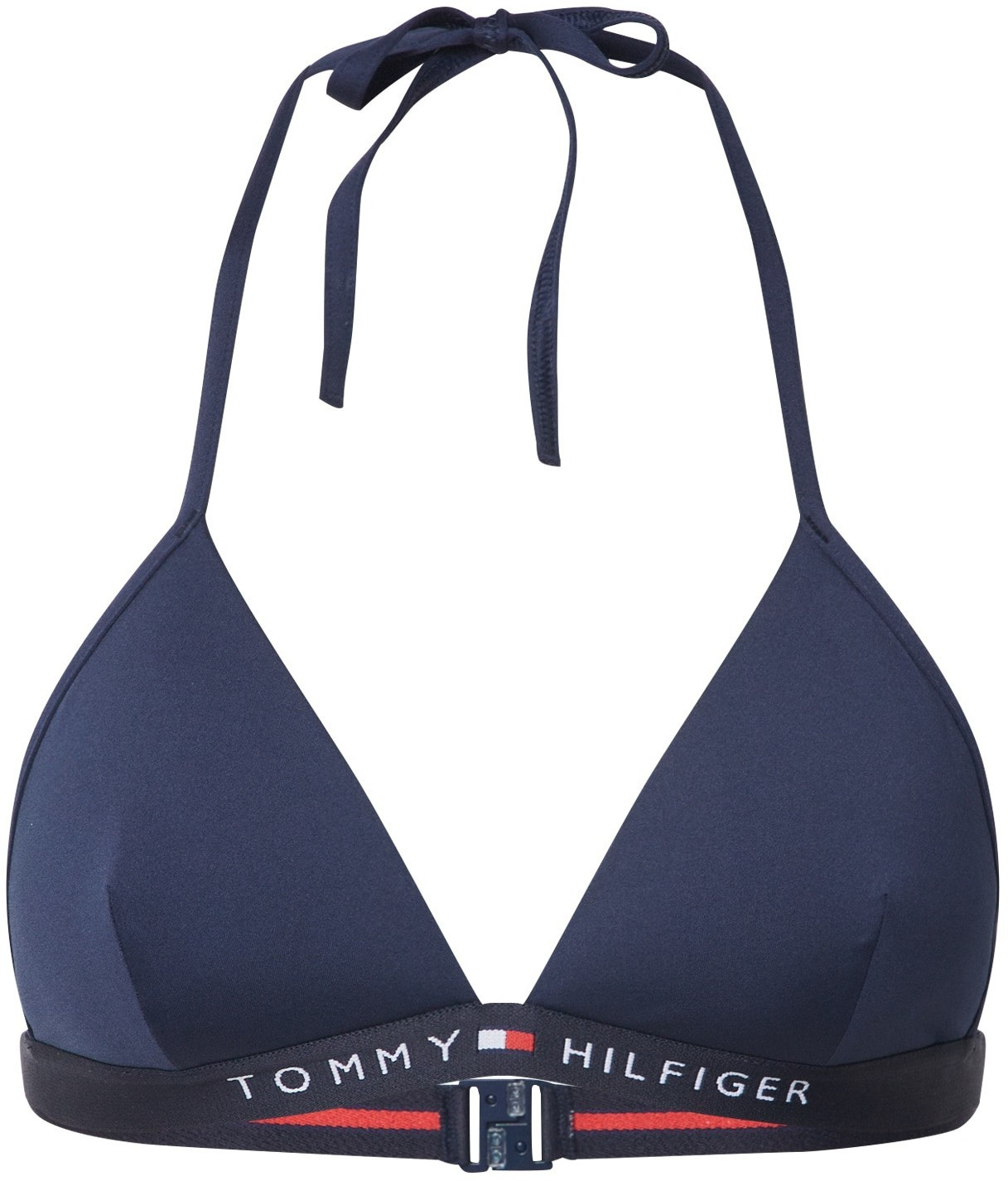 Tommy Hilfiger Fixed Triangle Logo Bikini Top Pitch Blue Uw Uw Cun Ab