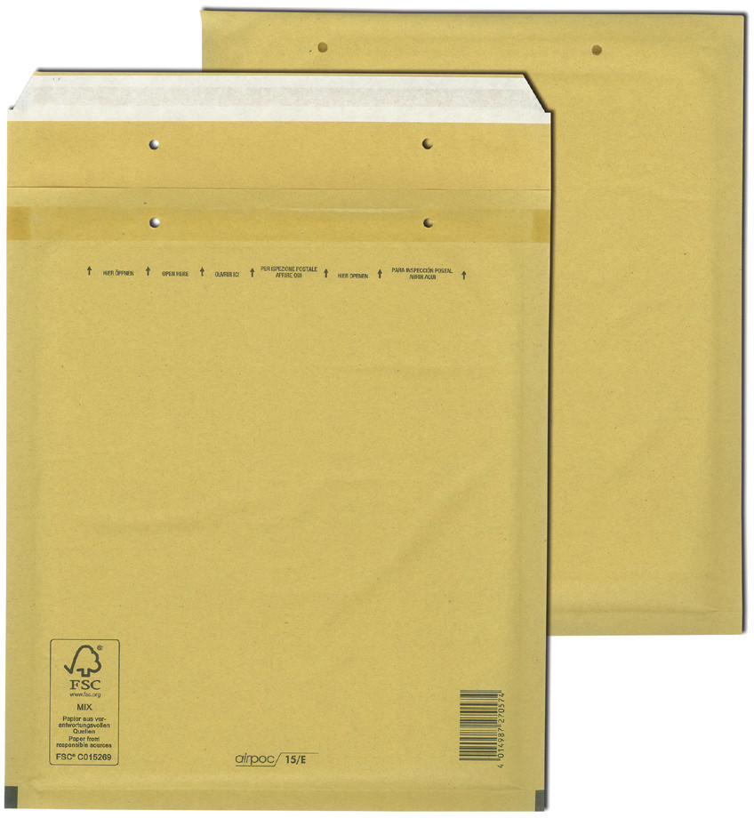 Mailmedia Luftpolster-Versandtaschen Typ D14 braun 14 g (30001265)