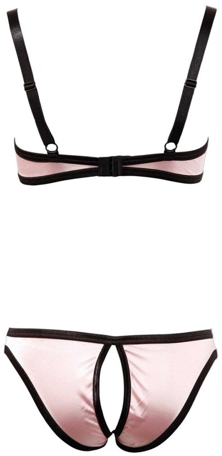 Cottelli Collection Lingerie Lifting Set Ouvert Made Of Satin Pcs A