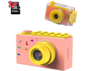 ShinePick Digitalkamera Kinder, 8MP / HD 1080P + Unterwassergehäuse rosa