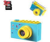 ShinePick Digitalkamera Kinder, 8MP / HD 1080P + Unterwassergehäuse blau
