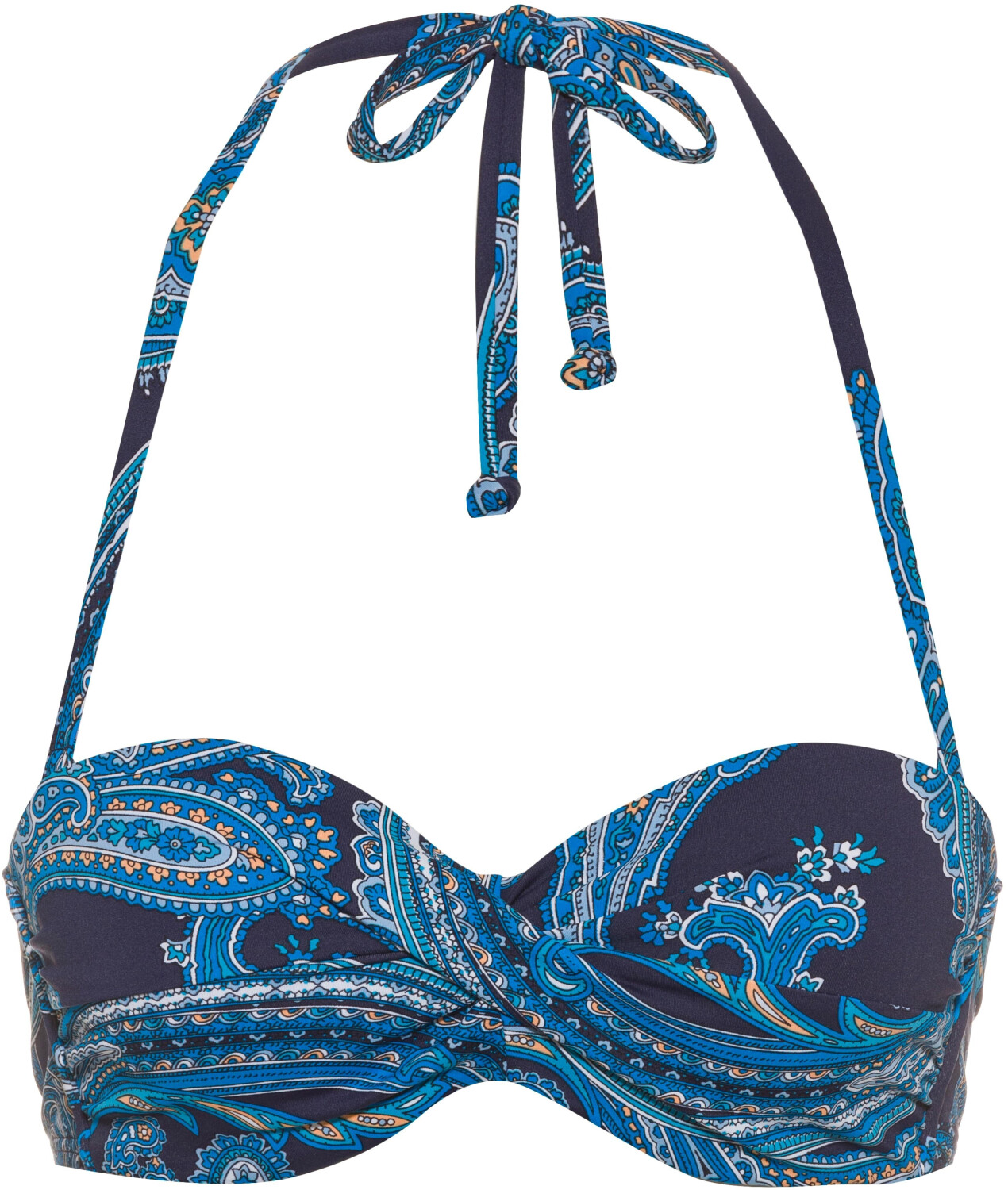 Lascana Bikini Oberteil Paisleydruck Navy Ab