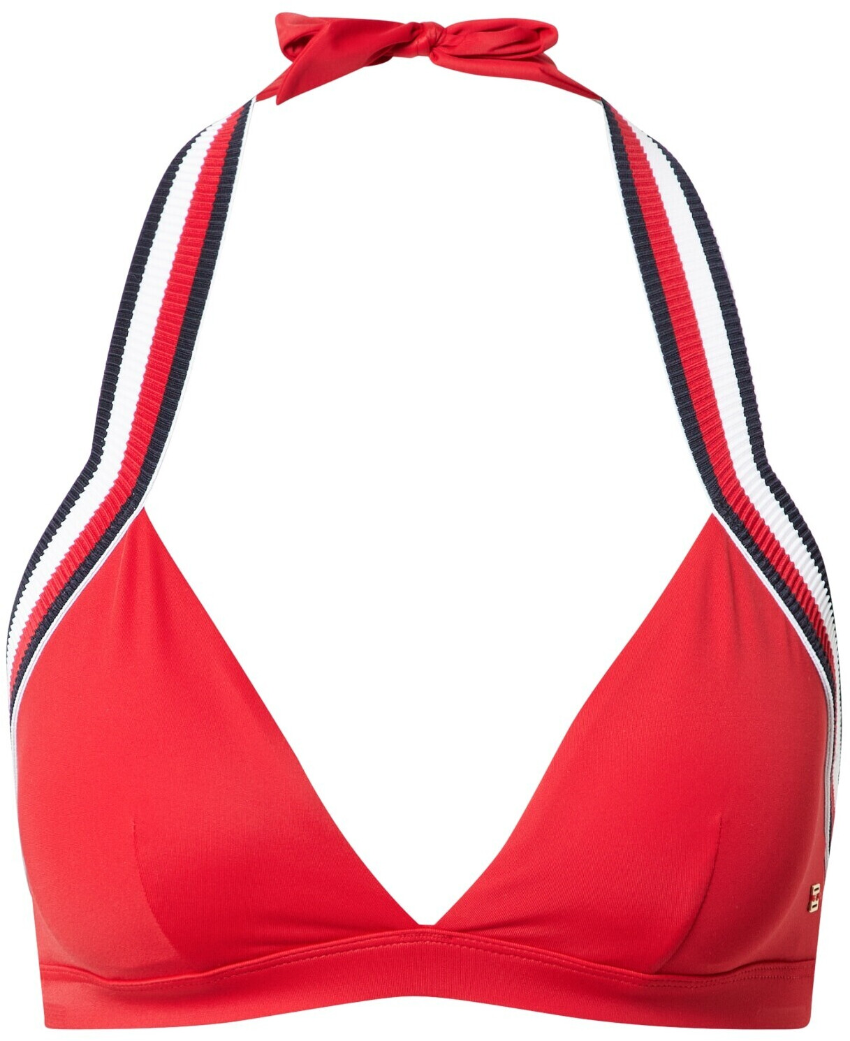 Tommy Hilfiger Signature Ribbed Triangle Bikini Top Primary Red