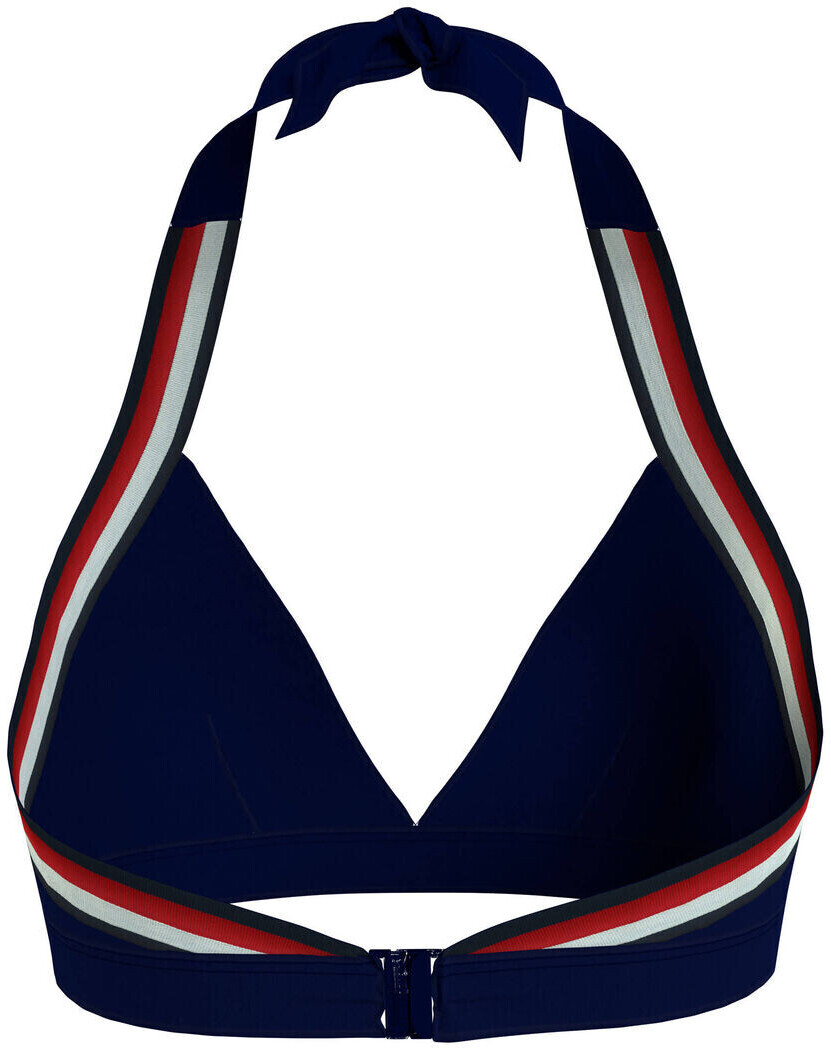 Tommy Hilfiger Signature Ribbed Triangle Bikini Top Desert Sky Uw Uw Ab