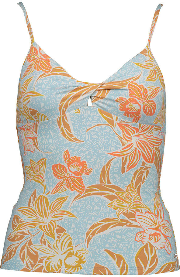 Roxy Island In The Sun Tankini Bikini Top Cool Blue Island Time Ab
