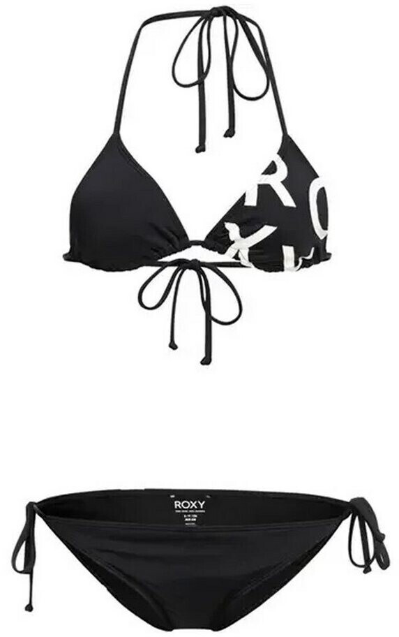 Roxy Beach Classics Tie Side Traingle Bikini Set anthracite