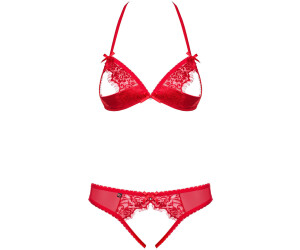 Obsessive Lingerie Set Ouvert Pcs Red Au Meilleur Prix Sur Idealo Fr