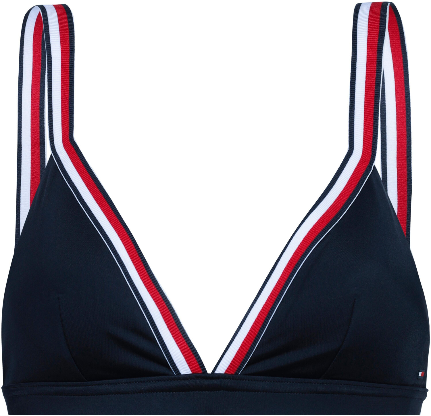 Tommy Hilfiger Signature Tape Unpadded Triangle Bikini Top Uw Uw