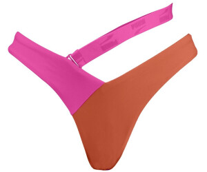 Puma Colourblock V Shape Bikini Bottom Orange Rosa Ab