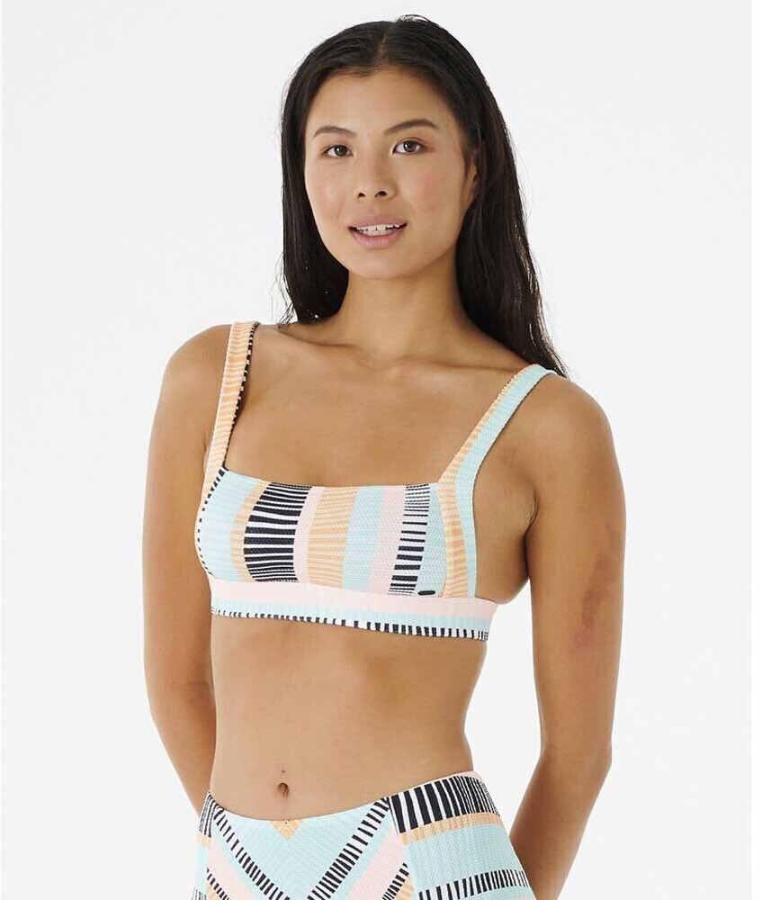 Rip Curl Ripple Effect Crop Bikini Top Owsw Bunt Ab