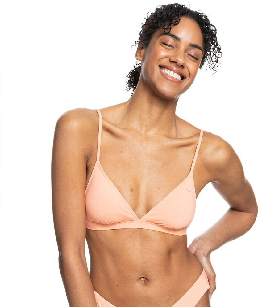 Roxy Sd Beach Classics Fixed Tri Bikini Top Erjx Orange Ab