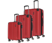 Travelite City 4-Rollen-Trolley Set 55/68/77 cm red