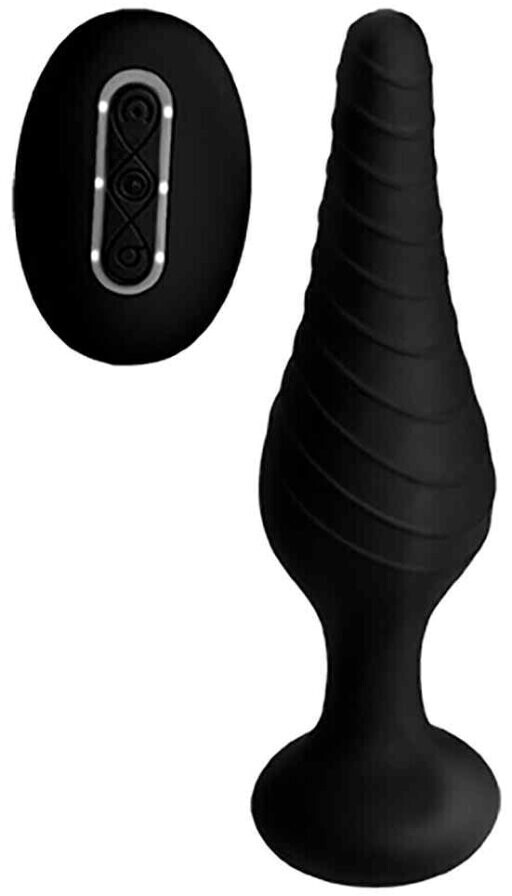 XR Brands UC Silicone Vibrating Anal Plug With Remote Control Ab 46