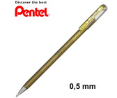 Pentel Gel-Tintenroller Dual Metallic Glitzer 0,5mm metallic-gold transparent, gold