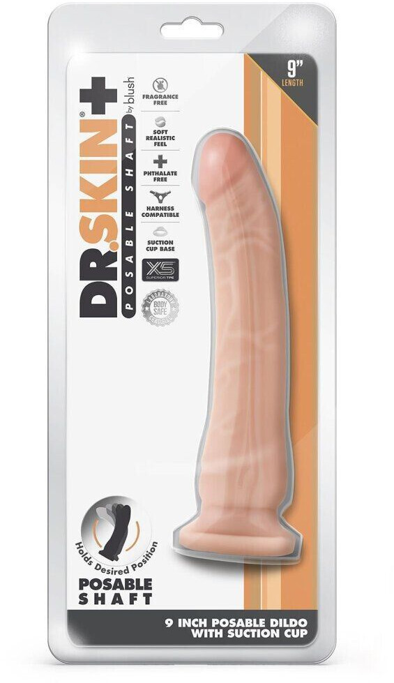 Blush Dr Skin Plus Posable Dildo Cm Ab
