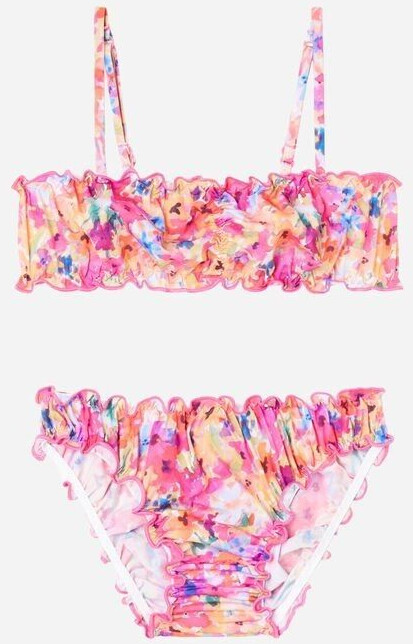 Calzedonia Bikini Girls Blurred Flower Pink Ab