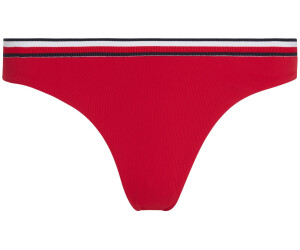 Tommy Hilfiger Global Stripe High Leg Cheeky Bikini Bottoms Uw Uw