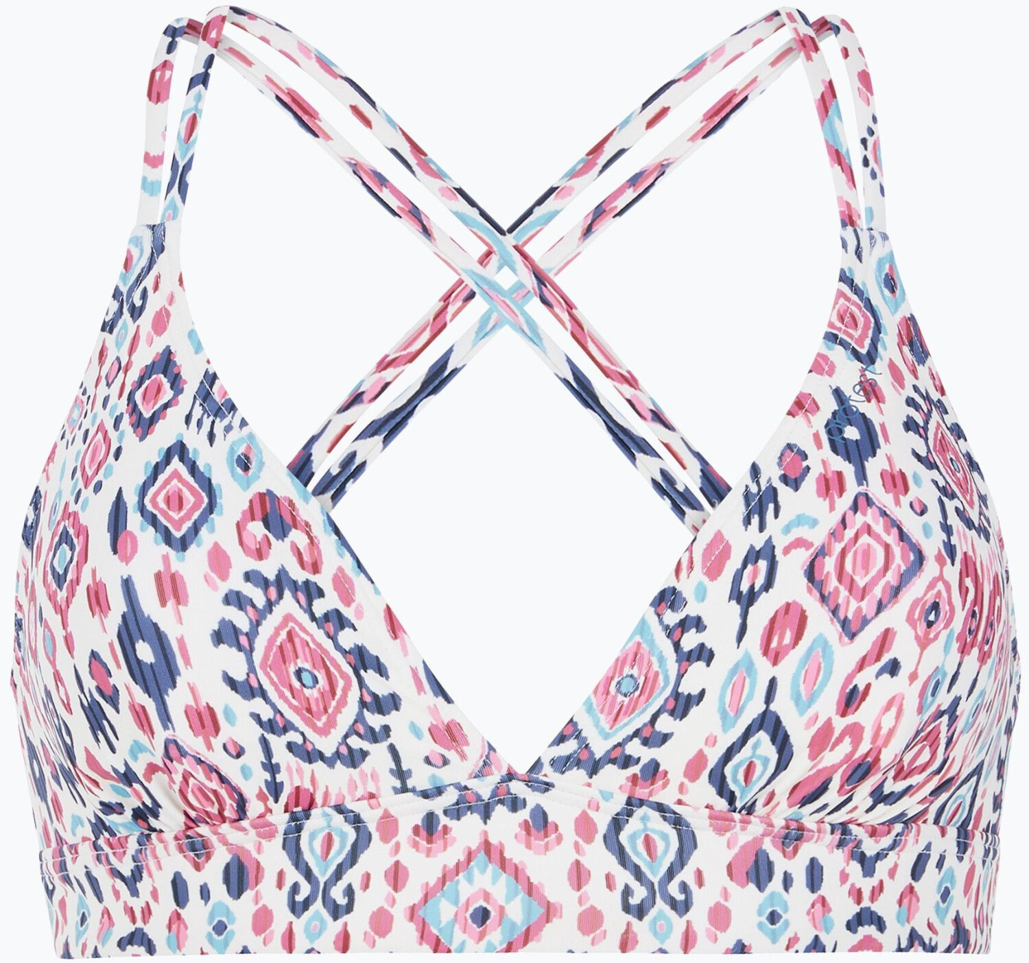Protest Mixsupera Triangle Bikini Top Canvas Off White Ab