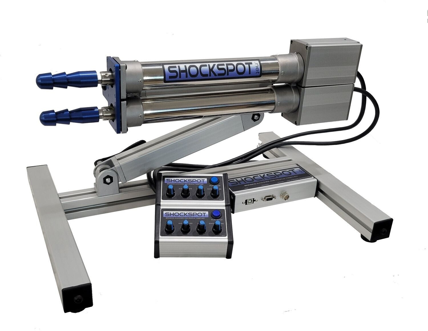 Shockspot Sex Machine Dual Thruster Silber Ab