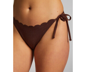 Hunkemöller Bikini Slip Cheeky Tanga Scallop Lurex braun ab 15 00