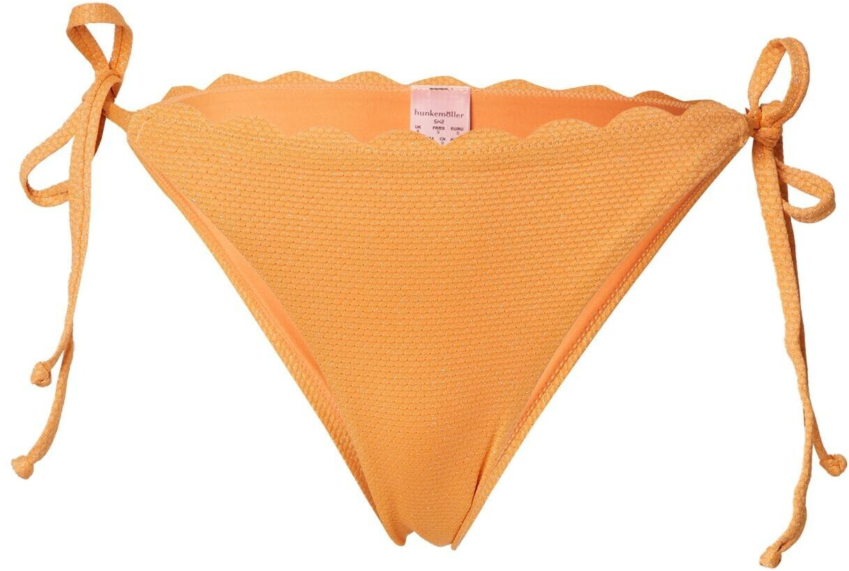 Hunkem Ller Bikini Slip Cheeky Tanga Scallop Lurex Orange Ab