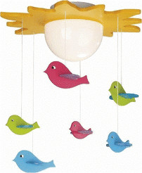 Trio Deckenleuchte Sonne mit Vögeln 1-flg. ab 0,00 € | Preisvergleich