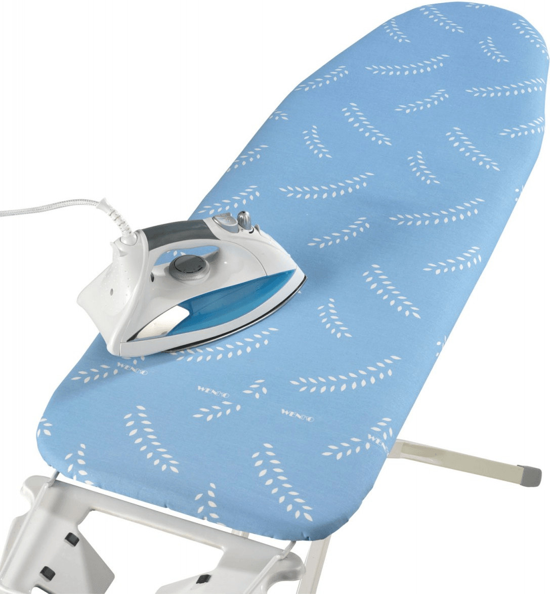WENKO Bügeltischbezug Comfort M - Baumwollbezug Mit 3-lagiger Polsterung Für Dampfbügeleisen