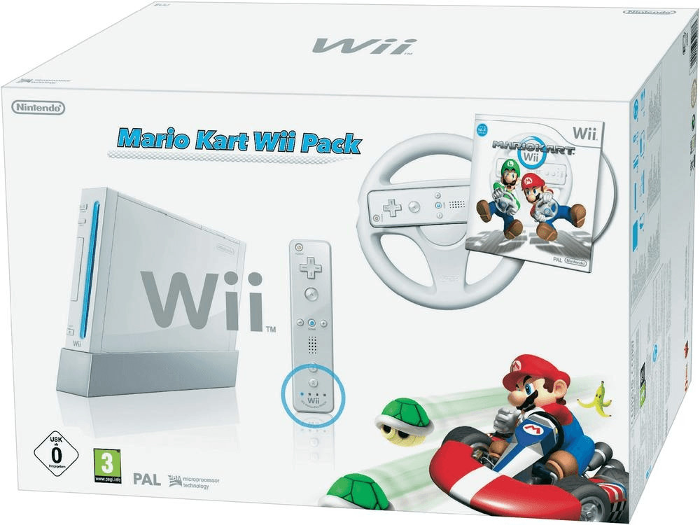Nintendo Wii Mario Kart Wii Pack weiß