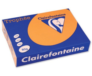 Clairefontaine Trophee Papier, A4, 80g/qm, orange, 500 Blatt (1878C)