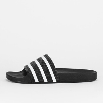 claquette adidas blanche et noir