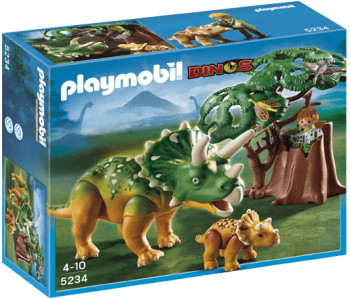 PLAYMOBIL 5234 Triceratops Et Son Petit Avec Arbre moins cher