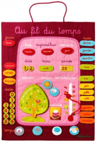Lilliputiens Calendrier au fil du temps - Mauve au meilleur prix sur Lilliputiens Calendrier au fil du temps - Mauve au meilleur prix sur