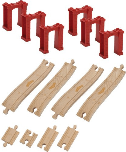 Learning Curve Chuggington Wooden Railway Elevated Track Pack