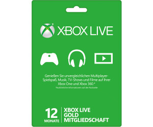 Microsoft Xbox Live Gold (12 Monate)