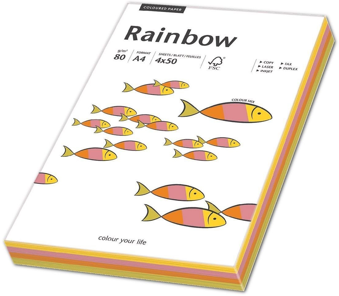 Papyrus Multifunktionspapier Rainbow, A4, 80g/qm, farbig (88043191)