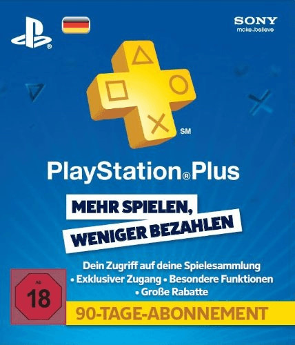 Sony PlayStation Plus Abonnement 3 Monate (Deutschland)