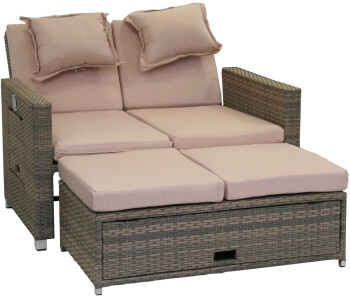 Greemotion Bahia Loungesofa 2Sitzer (Polyrattan) Gartensofa