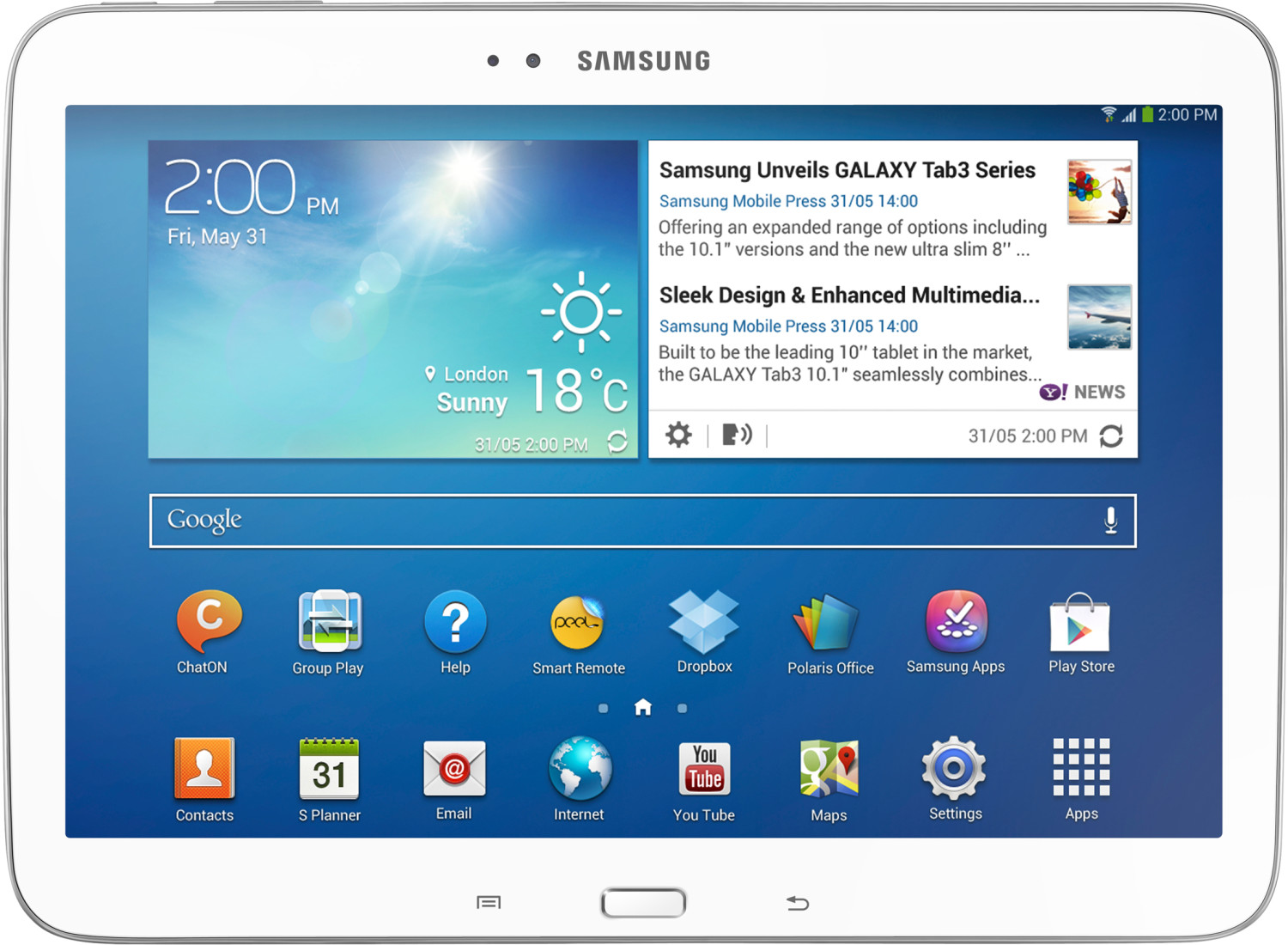 Samsung Galaxy Tab 3 (10.1) 16GB WiFi weiß