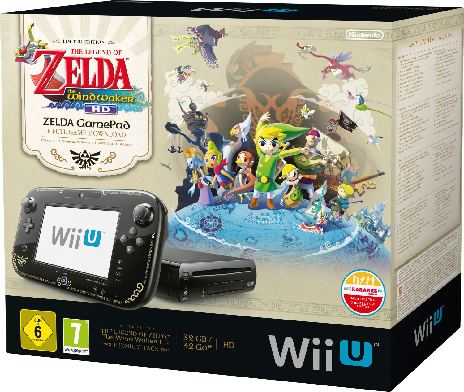 Nintendo Wii U The Legend of Zelda: The Wind Waker HD Premium Pack Limited Edition