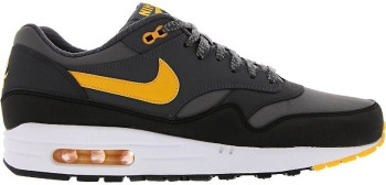 nike air max 1 essential dark grey laser orange