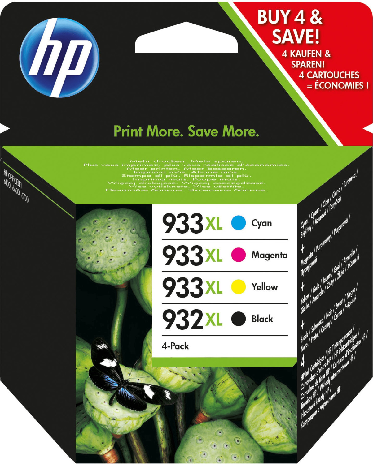 HP Nr. 932XL/933XL Multipack 4-farbig (C2P42AE)