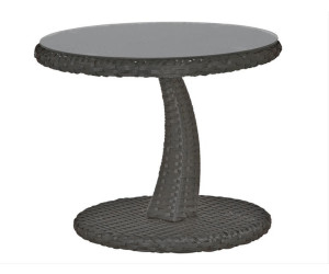 Siena Garden Rio Beistelltisch Ø 50 cm (Polyrattan-Glas ...