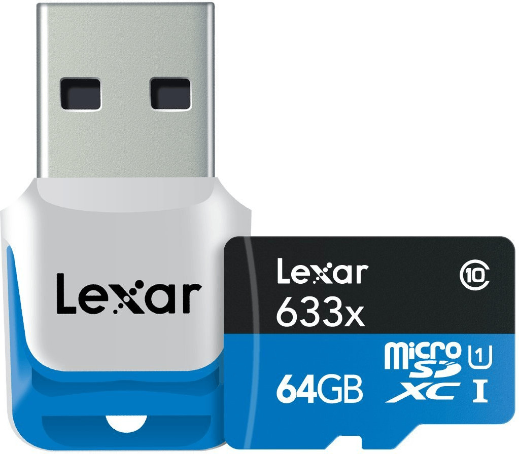 Lexar High Performance 633x microSDXC 64GB UHS-I (LSDMI64GBBEU633R)