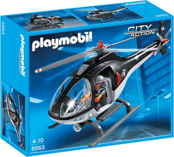 5563-Hélicoptère avec Policier des Forces Spéciales de Playmobil
