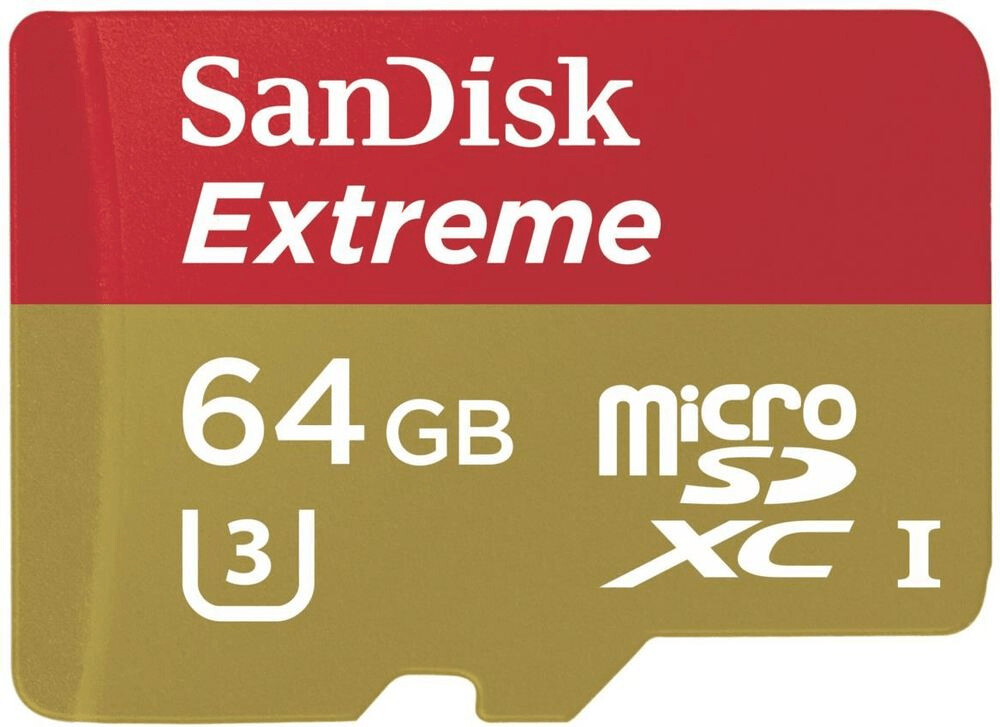 SanDisk microSDXC Extreme 64GB UHS-I U3 (SDSDQXN-064G)