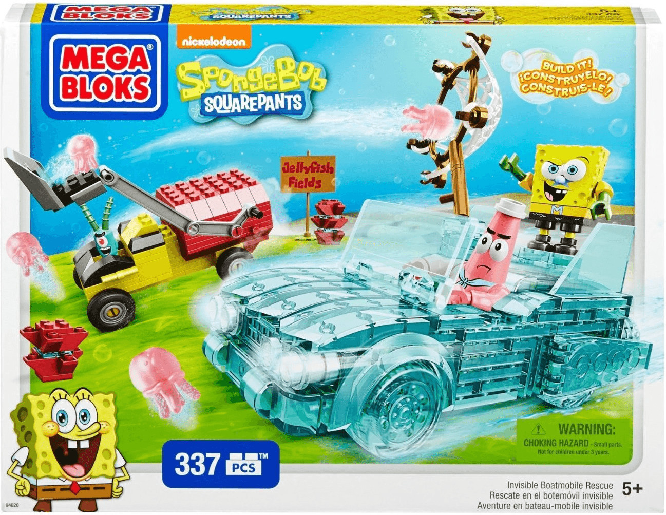MEGA BLOKS SpongeBob SquarePants - Invisible Boatmobile Rescue (94620)